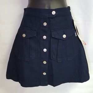 10 for $20 - Revolt Denim Button Up Skirt NWT